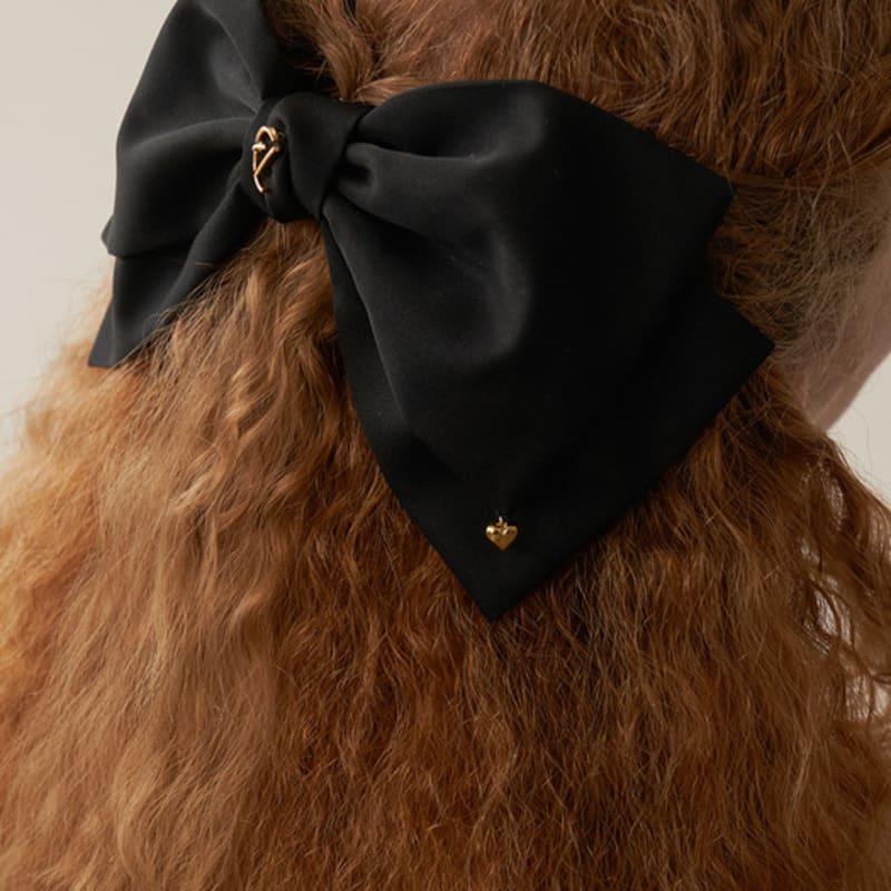 FLOWOOM Matt Punkt Haarschleife-Schwarz