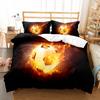 Soccer Duvet Cover Set King Queen Size Sport Theme Bedding Set For Kids Boys Girls Comforter Cover With Pillowcase Bedroom Decor