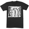 Levellers Klassisches Logo T-Shirt Schwarz Neu