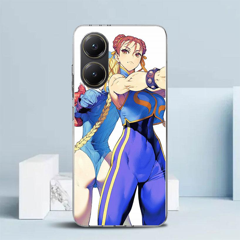 ChunLi S-Street F-FighterS Soft Cover for Xiaomi Poco F7 Ultra X7 X6 X5 Pro M7 Phone Case Redmi 15 15C 13 13C 12 12C 10 10C Prin