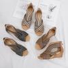 Women's Casual Sandals Wedge Heel Sandals 2024 Summer Fashion Fish Mouth Bohemian Roman Sandals  JZJ-1418-672