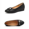Single Shoes Leather Shoes Women's Flat Shoes Slope Heels Work Shoes Korean Women's Shoes Bean Shoes Women's Summer Shoes