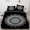 Bohemian Mandala King Queen Duvet Cover Boho Style Flower Bedding Set Adults Exotic Nordic Floral Polyester Quilt Cover