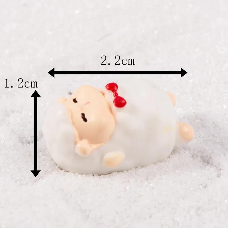 Christmas Figurines Dollhouse Ornament Home Decorations Fairy Garden Micro Landscape Deer Xmas Tree Santa Claus Snowman