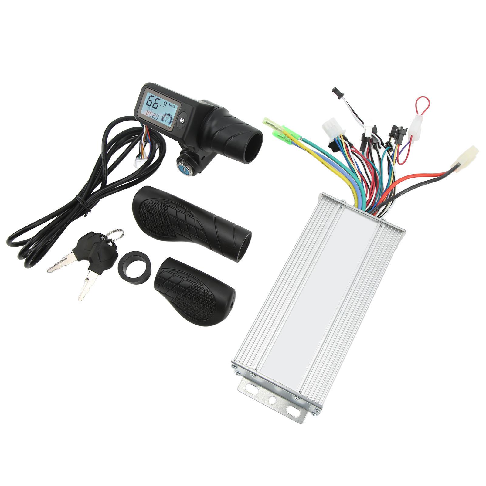 

36V 48V 1000W Electric Bike Motor Brushless Controller 805 LCD Panel Split Throttle Grip for 22.5mm Handlebar