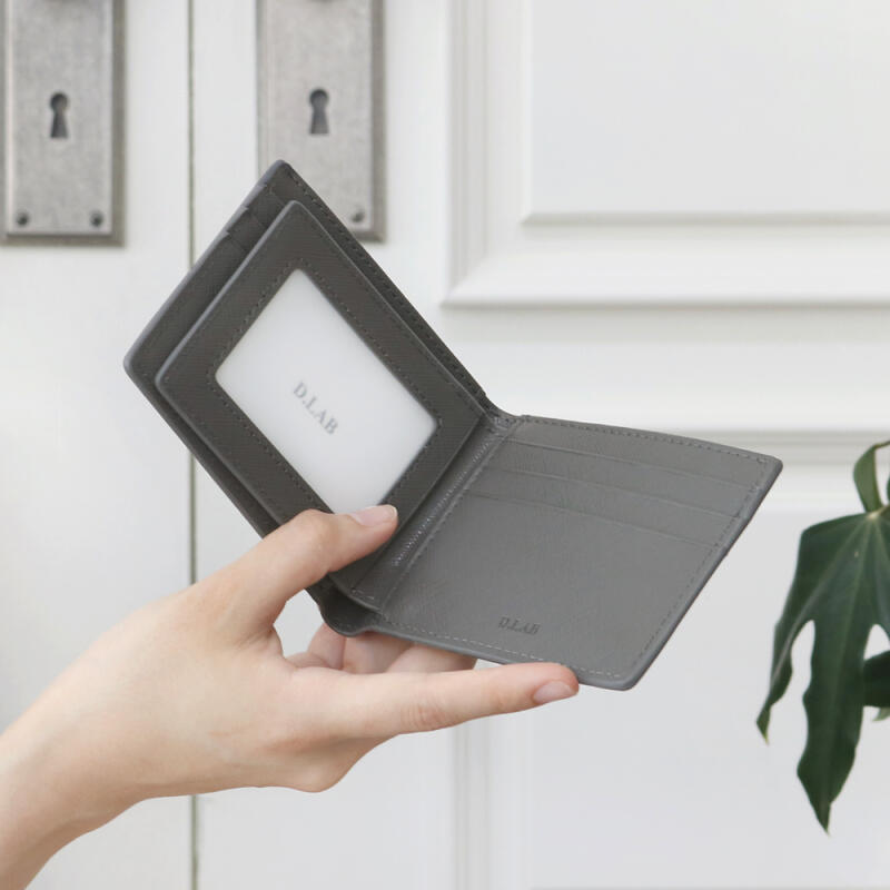 

D.Lab From Saffiano Men s Half Wallet - 3 Colors Navy