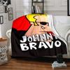 Johnny Bravo Theme Printed Blanket - Perfect for Couch, Bed, Travel & Outdoor Use | Machine Washable, Cozy & Durable.