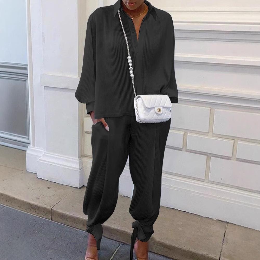 Herbst Neues Damenbekleidungsset mit losen Fäden