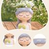 Girl Flower Pot Plant Container Cute Ornament Home Decoration Gift with Drainage
