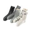 Early Autumn Polka Dot Bow Socks Medium Tube Socks Ballet Lace Medium Tube Socks