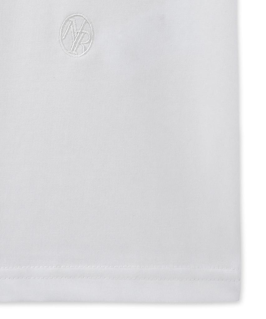 NOIRER FOR WOMAN Supima Cotton Luxe Crop T-Shirt (White)
