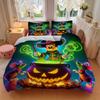 3pcs Minnie Mouse Halloween ideas Printed Bedding Set, Soft and Comfortable Quilt Cover for Bedroom, Guest Room (1 Duvet Cover + 2 Pillowcases, P