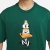 Nike T Shirts Men's Green Crew Neck Moderate DJ1225-341