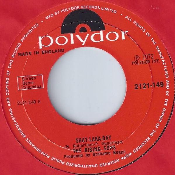 

7-дюймовая пластинка RISING SONS ShayLakaDay 2121149 Polydor 1972 UK Поп Б/у