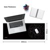LESAILES Star Constellation Office Gaming Mouse Pad Large Size, Lock Edge Thickened Computer Desk Mat, Black 800*300*3mm