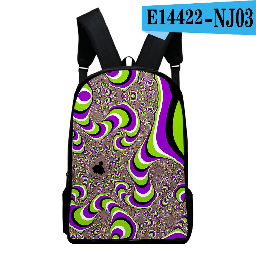 Harajuku Novelty Youthful Abstract Student School Bags Notebook Backpacks 3D Printed Oxford Waterproof Boys/Girls Travel Bags