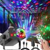 Party Lights Disco Ball Lights, DJ Disco Lights LED Activated Stage Lights Strobe Lighting Sound for Christmas Club Bar Party Holiday Christmas Birthd