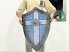 Handmade Wooden Templar Shield: Medieval Knight Cosplay, Home Decor