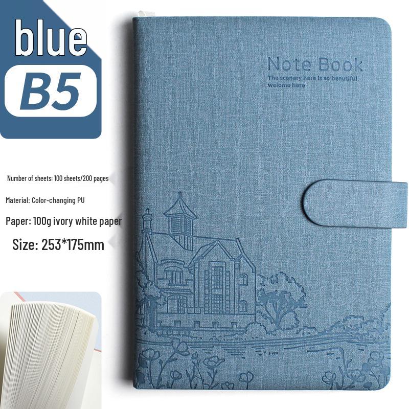 Thickened A5 Literary Style Hardcover Notebook - Cute Girly Heart Planner, Creative Journal Diary B5 Size.