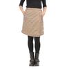 Onion Cross Quilted Wrap 55cm with Warm for Winter Women's Skirt, Long, Padded, Fleece-Lined, Pockets, (M-L, Beige)