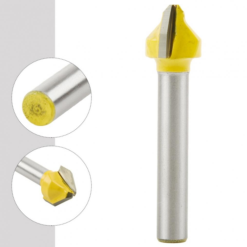Router Bit 90 Degree Carbide Cutting Performance V-shaped