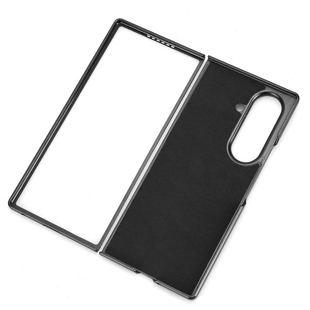 For Samsung Galaxy Z Fold7 5G Case Crocodile Texture Leather Coated Hard PC Phone Cover