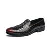 Crocodile Leather Plus Size 38~47 Casual Oxfords Designer Mens Dress Office Business Formal Wedding Loafers Shoes for Men Flats
