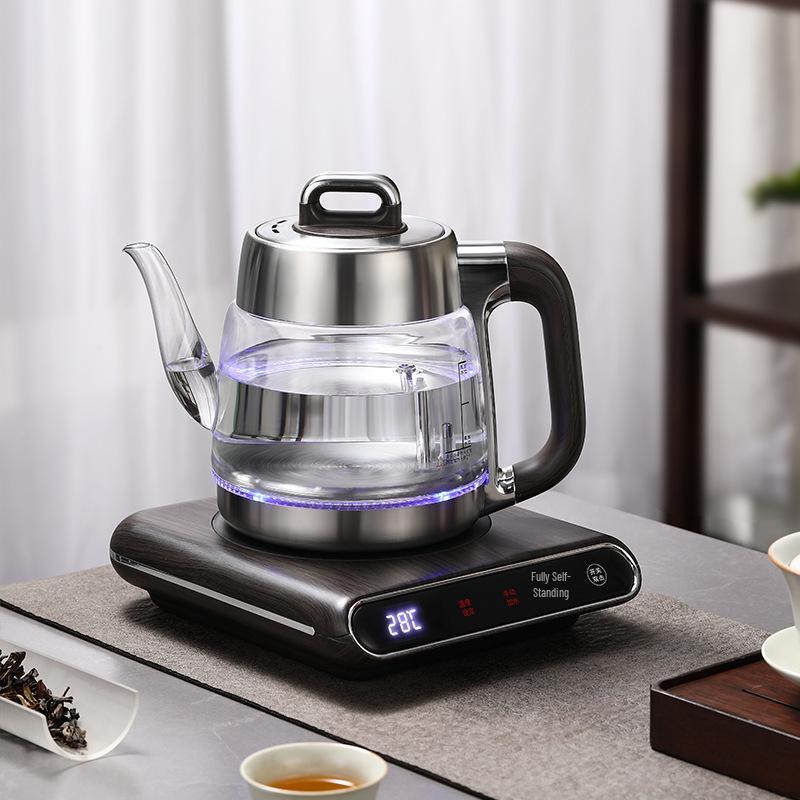 Pure Titanium Electric Kettle with Auto Fill & Heating - Tea Table Integrated Stove