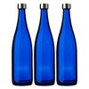 720ml Blue Glass Water Bottles, 3-Pack, Storage, Refillable, Made In Japan, Blue Bottle GLASS BOTTLE SA720PGCB3