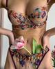 Multi-Color Embroidered European & American Sexy Temptation Lingerie Set