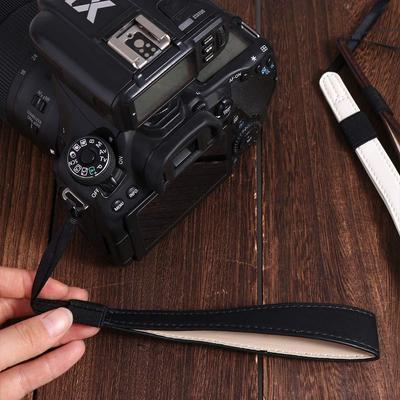 Photography PU Leather Camera Wrist Strap Wristband DSLR SLR Camera Hand Grip Strength Non-slip Digital Camera