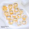 Vintage Punk Flower Starfish Rings Set for Women Men Metal Elegant Multilayer Luxury Thick Knuckle Ring Daily Wear Jewelry 2026