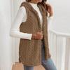 Women Long Trendy Plain Sleeveless Jacket Lightweight Warm Gilet Coat Outerwear
