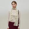 Crinkle Dot Long Scarf