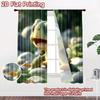 2D Flat Printing 2pcs Curtain Cute Turtle Outdoor Nature Digital Printed Polyester Drapes Holiday Decorations for Photo Booths &