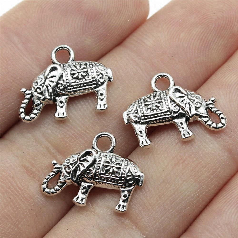 Charms Small Elephant Pendants Kids' Jewelry Materials QC115