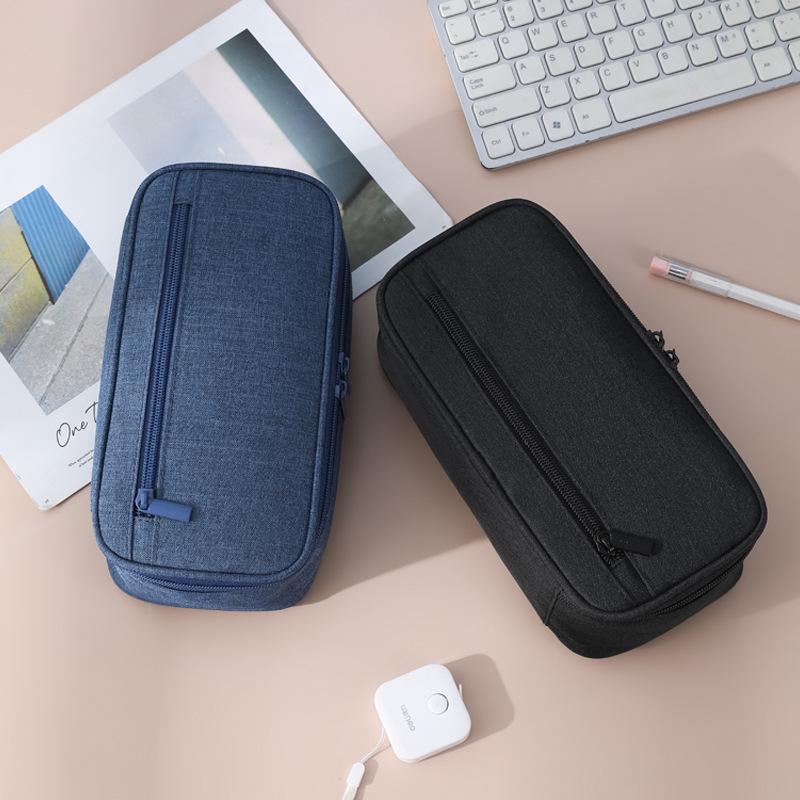 Hot-Selling Student Pencil Case: Large Capacity Multi-Layer Zipper Stationery Bag