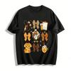 Thanksgiving Nurse Turkey Print Casual Top For Medical Staff Pure Cotton T-shirt