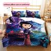 Coraline3 Pattern Bedding Quilt Set  Home Decoration  Gift (1 * Duvet Cover + 2 * Pillowcase  Without Core)