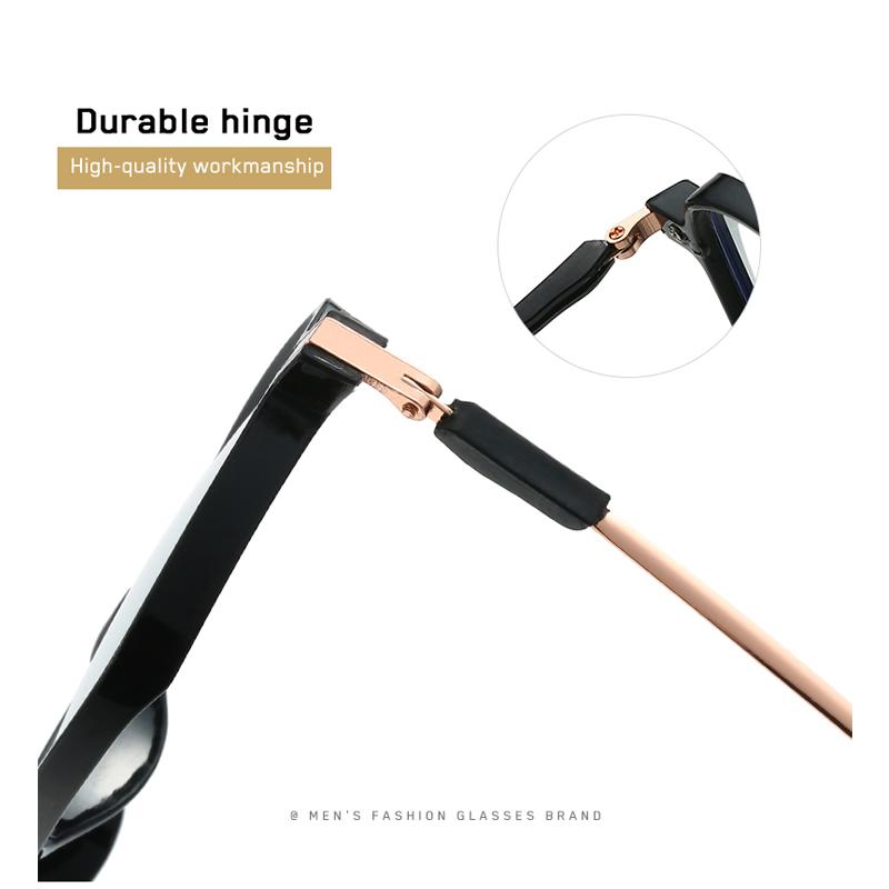 Anti Blue Light Glasses Metal Square Men Women Eyeglass Frame Eyeglass Glasses for Woman Men Anti Radiation Eye Wear