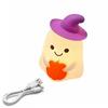 Rechargeable Pumpkin Night Light Phone Holder Dimmable Timer Tap Control Nightlight Function Soft Texture for 5V/1W