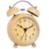 Children Round Alarm Clock Silent Non-ticking Battery Operated Electronic Table Clock Night Light