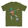 Funny Leprechaun Palying Soccer Player St Patricks Day T Shirt Summer Cotton TShirts For Unisexs Hippie Tshirt ShortSleeve Tops
