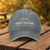 Greyhound Racing Baseball Cap Washed Cotton Adjustable Outdoor Sports Graphic Hat