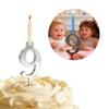 10 Pcs 0-9 Digital Birthday Cake Candle Holder Set Cakes Accessories Number Candle Holder Set for Anniversaries Celebrations