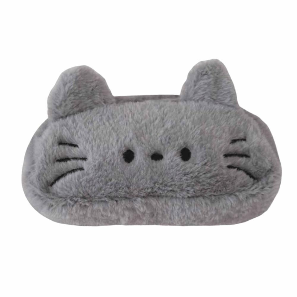 Kawaii Cartoon Pencil Case Cute Stationery Storage Bag Plush Cat Stationer Bag  School Supplies