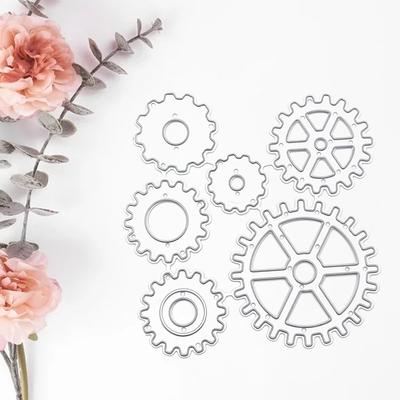 Steampunk Metall Stanzformen Zahnrad Bastel Stanzformen Prägeform Schablone für DIY Papierkunst Handwerk Fotoalbum Deko