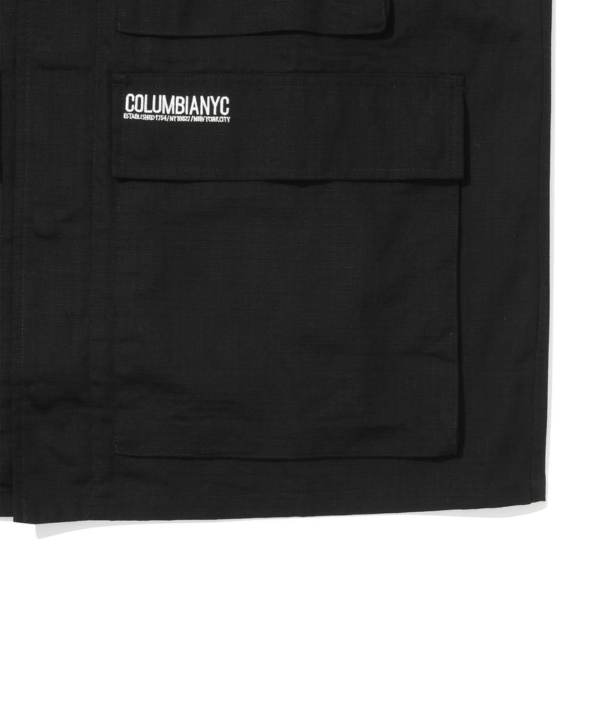 COLUMBIA UNIVERSITY Nyc Blackseries Utility S/S Shirts Jacket Black