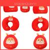 Peluche Drago Dharma Bambola Drago Rosso Drago di Capodanno Drago della Fortuna Cuscino da Collo Scaldamani Peluche Drago