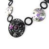 NOA [H9035] - Designer Necklace 'Carmen' Purple Gray